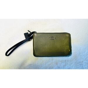 Coach Double Zip Pouch Wristlet